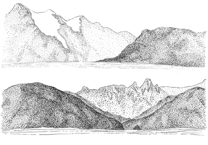Illustration of British Columbia Coastline