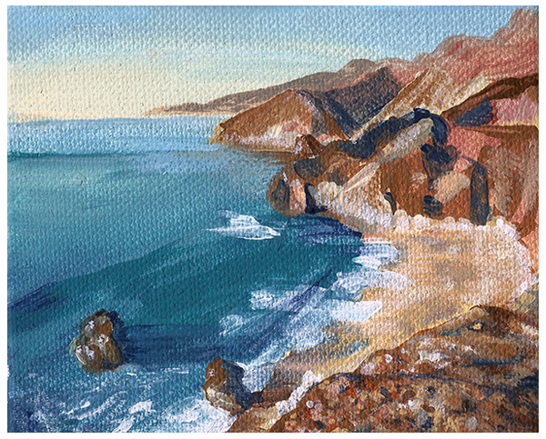 Painting of Big Sur Coastline