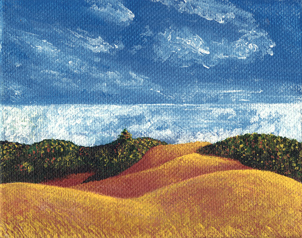 Golden Hills Painting