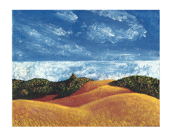 Golden Hills Painting