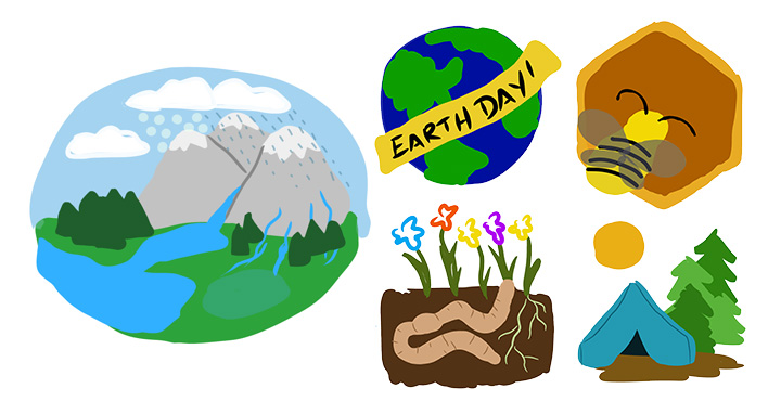 Nature Club Logos and Hydrologic Cycle